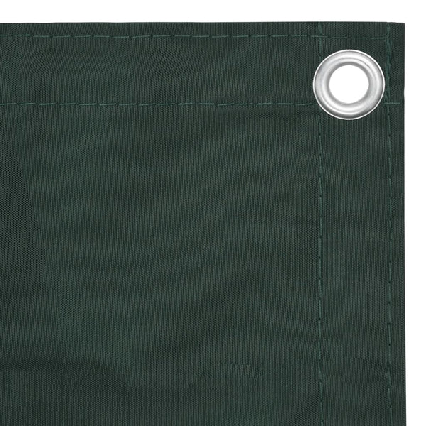 vidaXL Balcony Privacy Screen Dark Green 75x600 cm Oxford Fabric