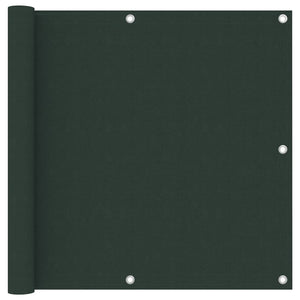 vidaXL Balcony Privacy Screen Dark Green 90x300 cm Oxford Fabric