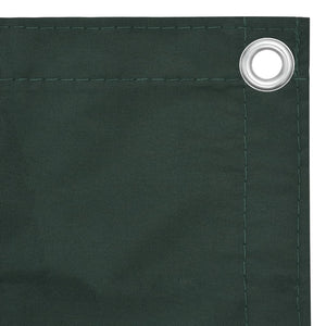 vidaXL Balcony Privacy Screen Dark Green 90x300 cm Oxford Fabric
