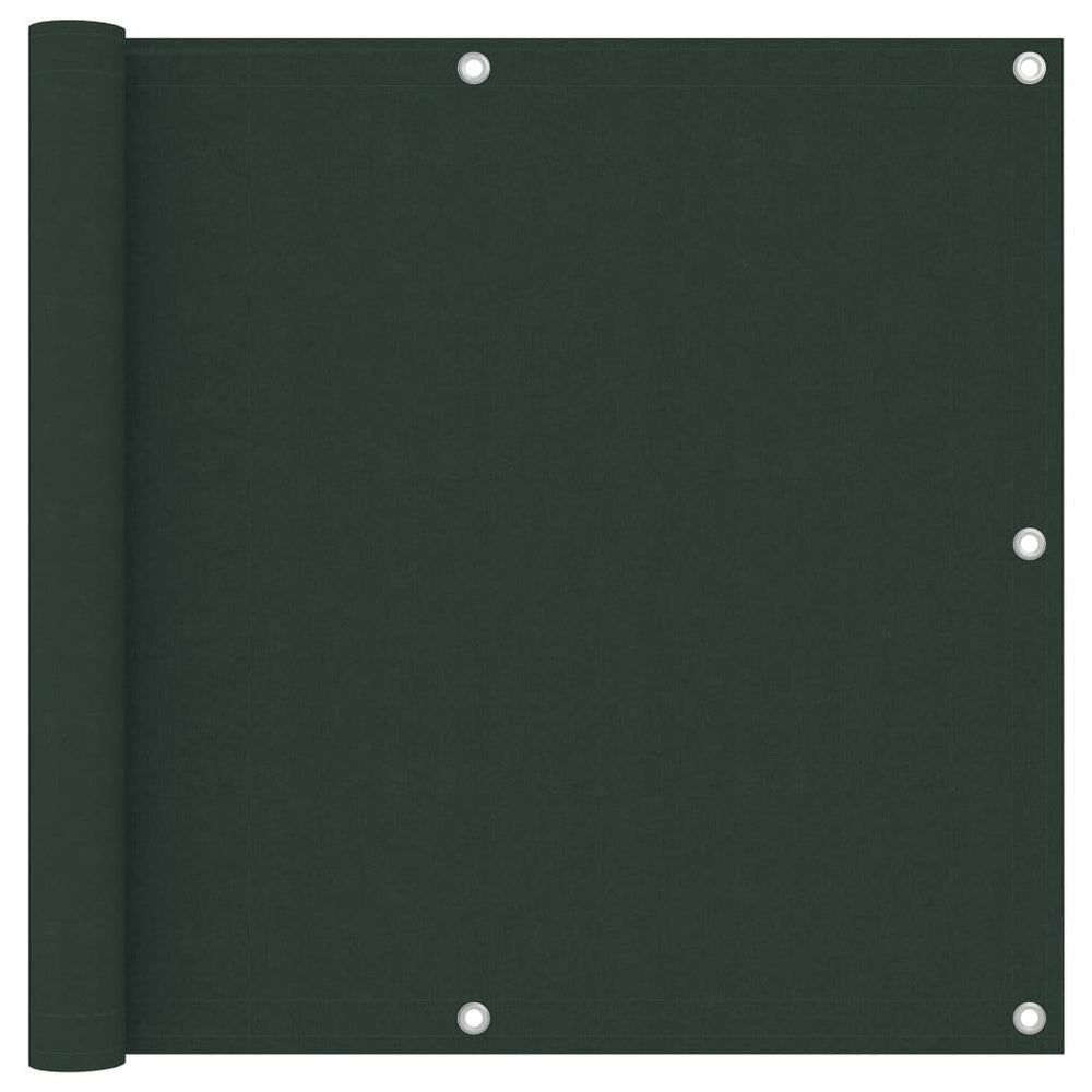 vidaXL Balcony Privacy Screen Dark Green 90x400 cm Oxford Fabric