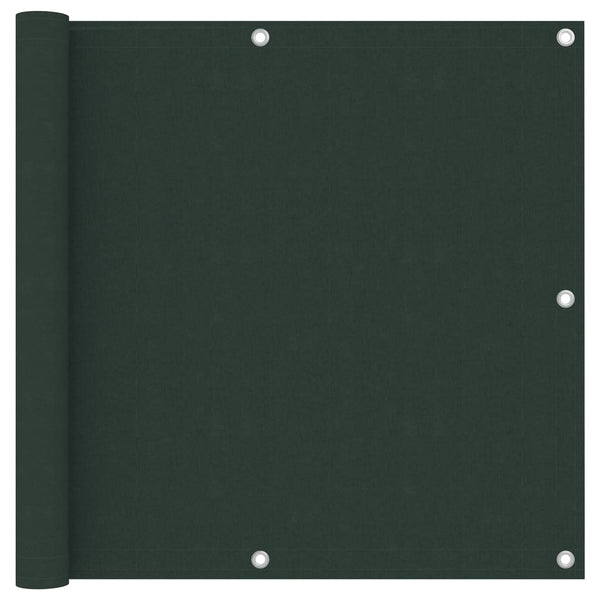 vidaXL Balcony Privacy Screen Dark Green 90x500 cm Oxford Fabric