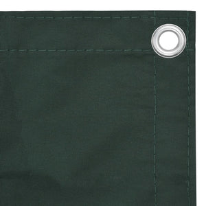 vidaXL Balcony Privacy Screen Dark Green 90x500 cm Oxford Fabric