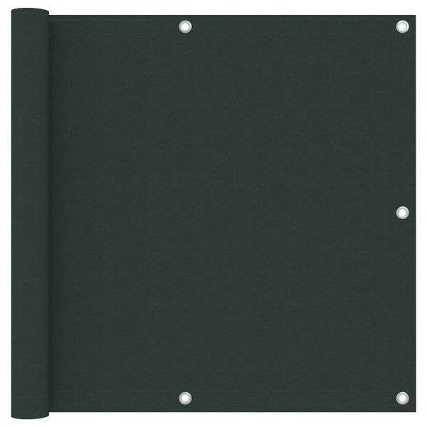 vidaXL Balcony Privacy Screen Dark Green 90x600 cm Oxford Fabric