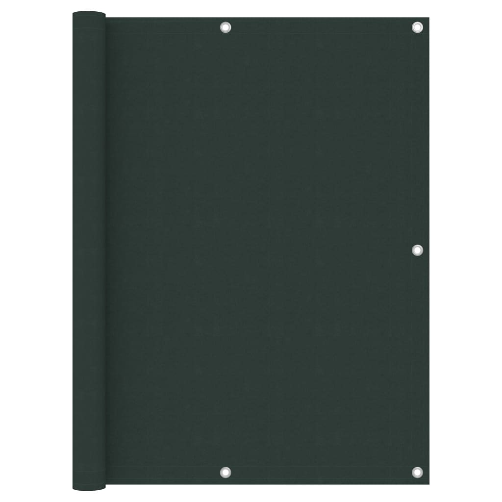 vidaXL Balcony Privacy Screen Dark Green 120x300 cm Oxford Fabric
