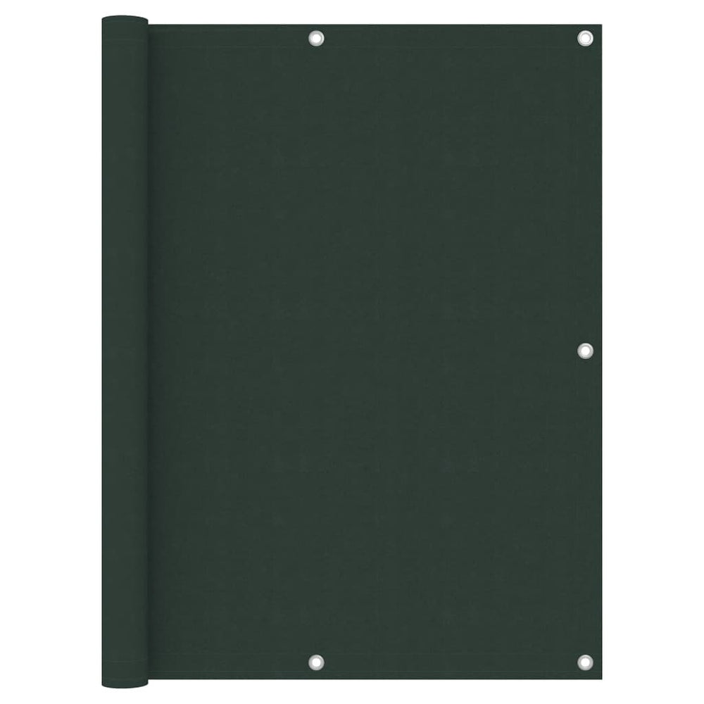 vidaXL Balcony Privacy Screen Dark Green 120x400 cm Oxford Fabric