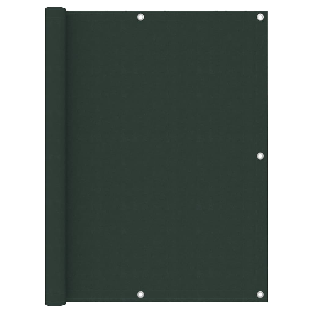 vidaXL Balcony Privacy Screen Dark Green 120x400 cm Oxford Fabric