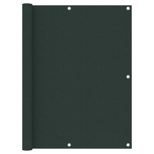 vidaXL Balcony Privacy Screen Dark Green 120x500 cm Oxford Fabric