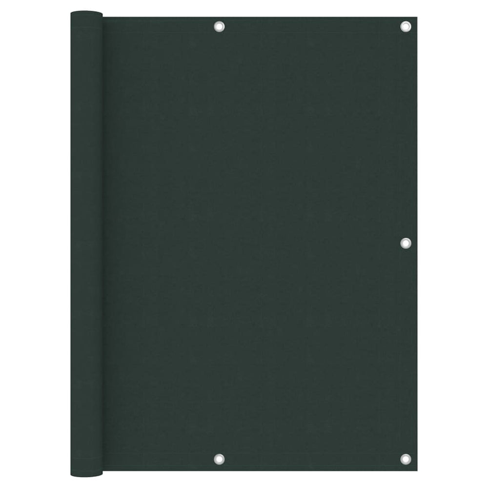 vidaXL Balcony Privacy Screen Dark Green 120x600 cm Oxford Fabric