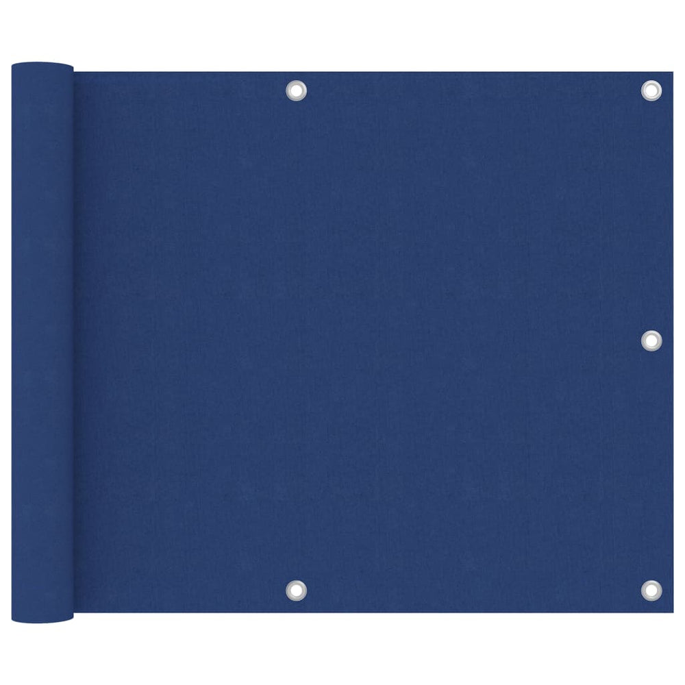 vidaXL Balcony Privacy Screen Blue 75x300 cm Oxford Fabric