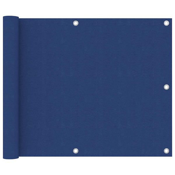 vidaXL Balcony Privacy Screen Blue 75x400 cm Oxford Fabric