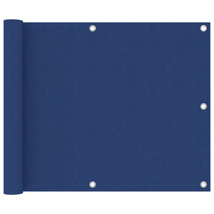 vidaXL Balcony Privacy Screen Blue 75x500 cm Oxford Fabric