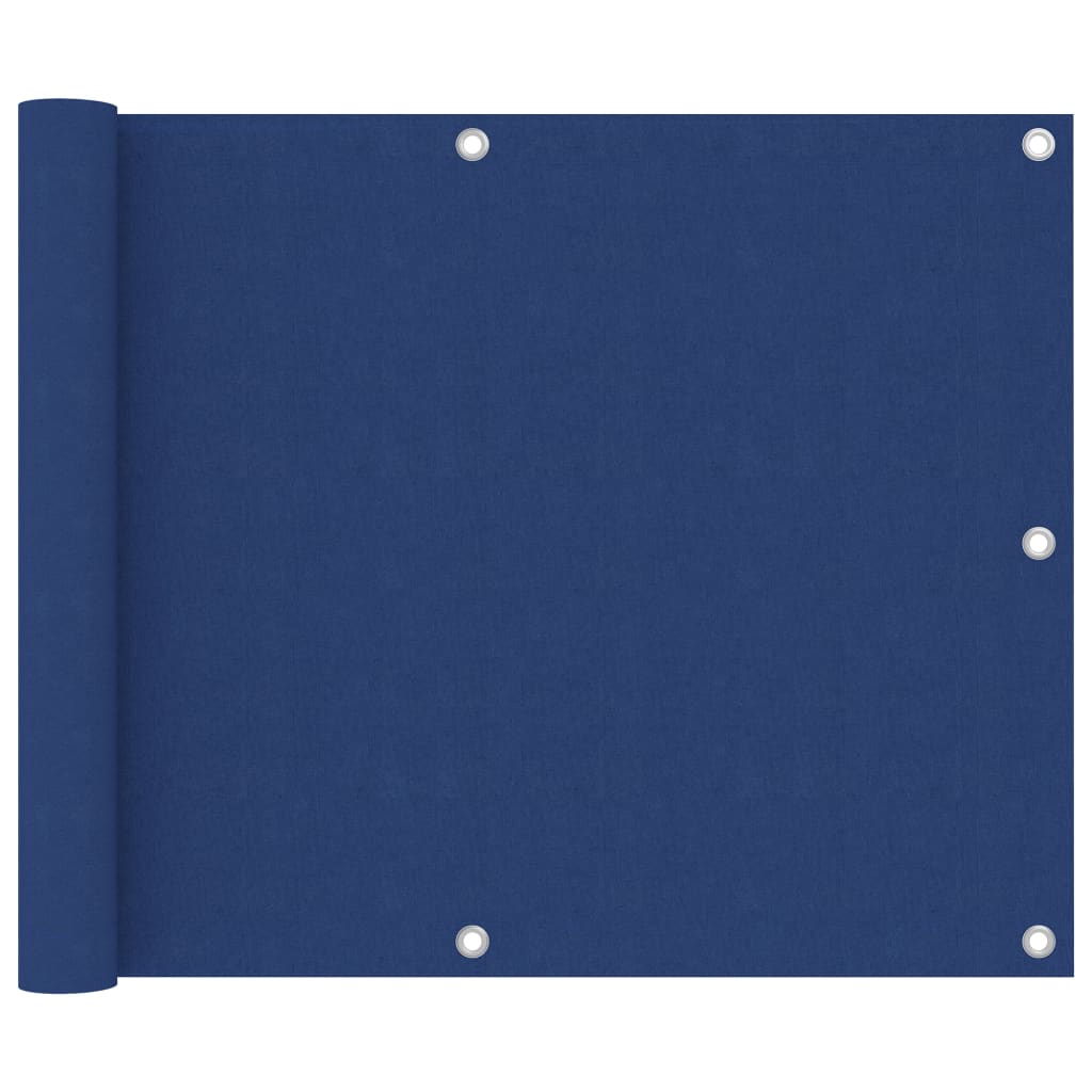vidaXL Balcony Privacy Screen Blue 75x500 cm Oxford Fabric