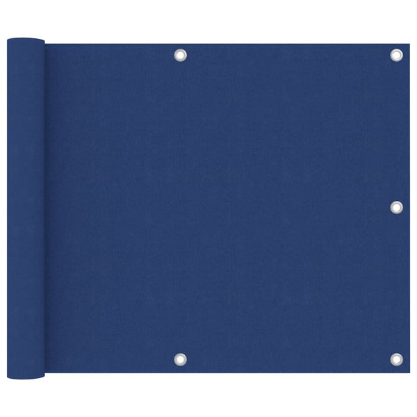 vidaXL Balcony Privacy Screen Blue 75x500 cm Oxford Fabric