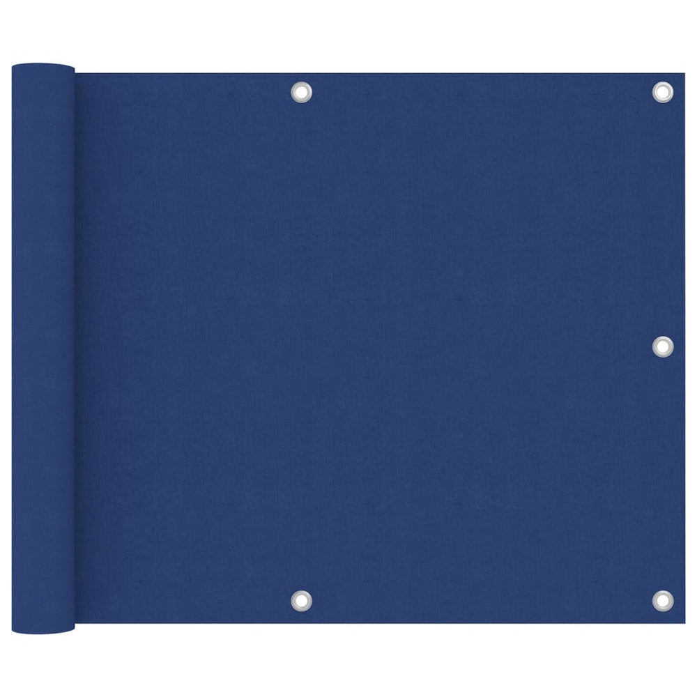 vidaXL Balcony Privacy Screen Blue 75x600 cm Oxford Fabric