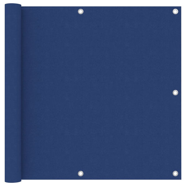 vidaXL Balcony Privacy Screen Blue 90x600 cm Oxford Fabric