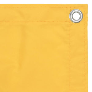vidaXL Balcony Privacy Screen Yellow 75x300 cm Oxford Fabric