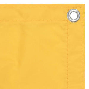 vidaXL Balcony Privacy Screen Yellow 90x300 cm Oxford Fabric