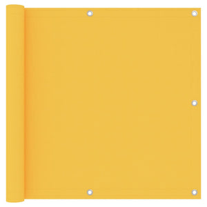 vidaXL Balcony Privacy Screen Yellow 90x400 cm Oxford Fabric