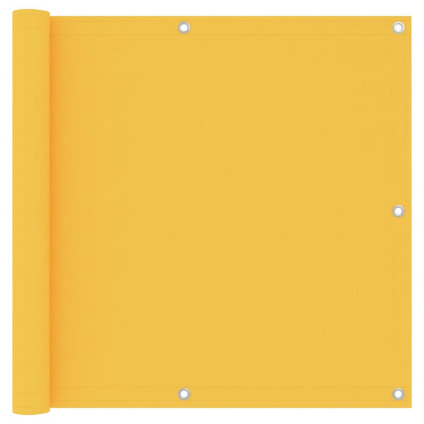 vidaXL Balcony Privacy Screen Yellow 90x500 cm Oxford Fabric