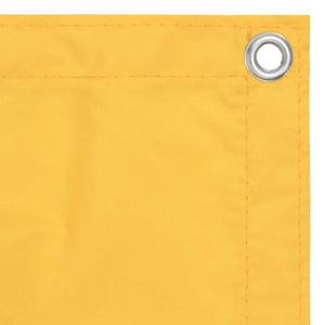 vidaXL Balcony Privacy Screen Yellow 120x300 cm Oxford Fabric