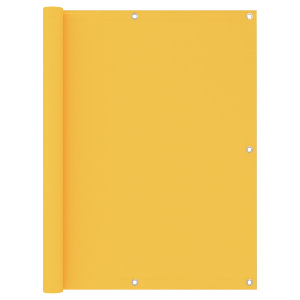 vidaXL Balcony Privacy Screen Yellow 120x400 cm Oxford Fabric