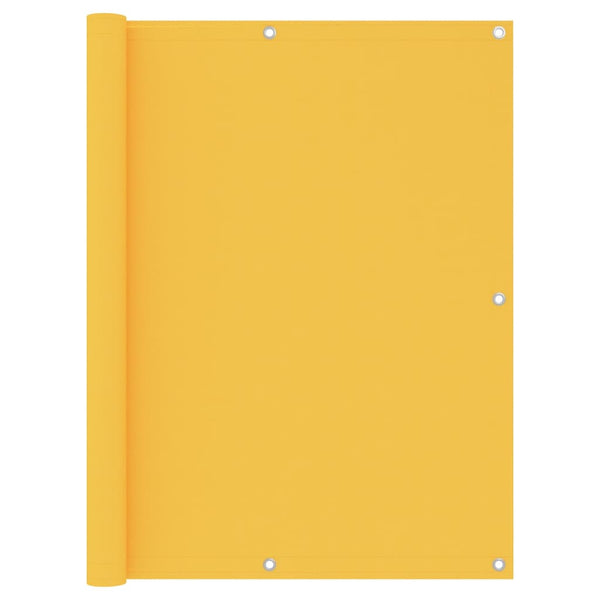 vidaXL Balcony Privacy Screen Yellow 120x500 cm Oxford Fabric
