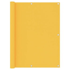 vidaXL Balcony Privacy Screen Yellow 120x600 cm Oxford Fabric