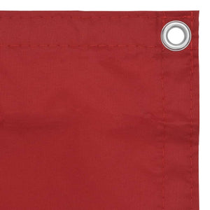 vidaXL Balcony Privacy Screen Red 75x400 cm Oxford Fabric