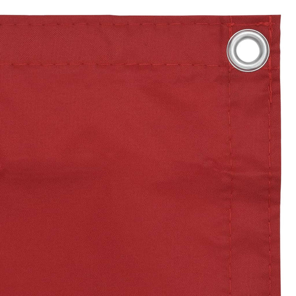 vidaXL Balcony Privacy Screen Red 75x400 cm Oxford Fabric