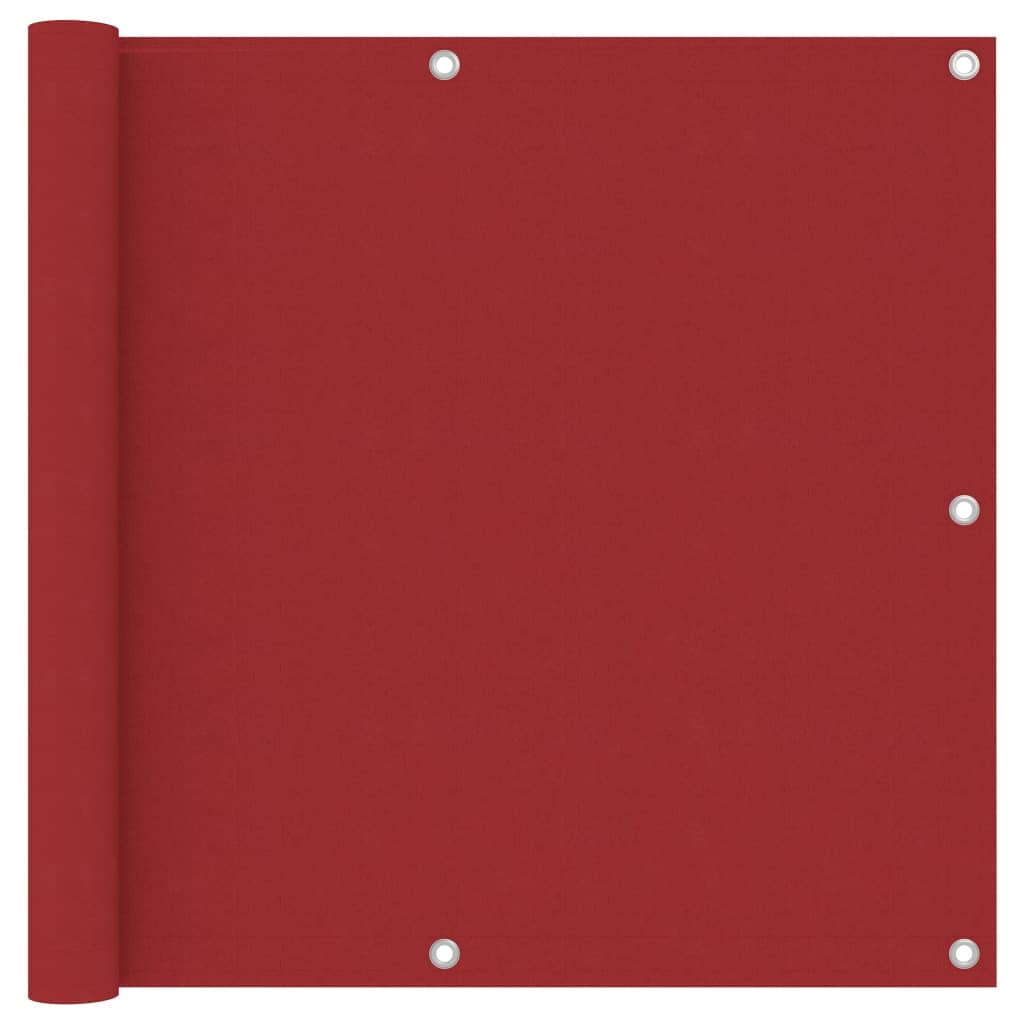 vidaXL Balcony Privacy Screen Red 90x300 cm Oxford Fabric
