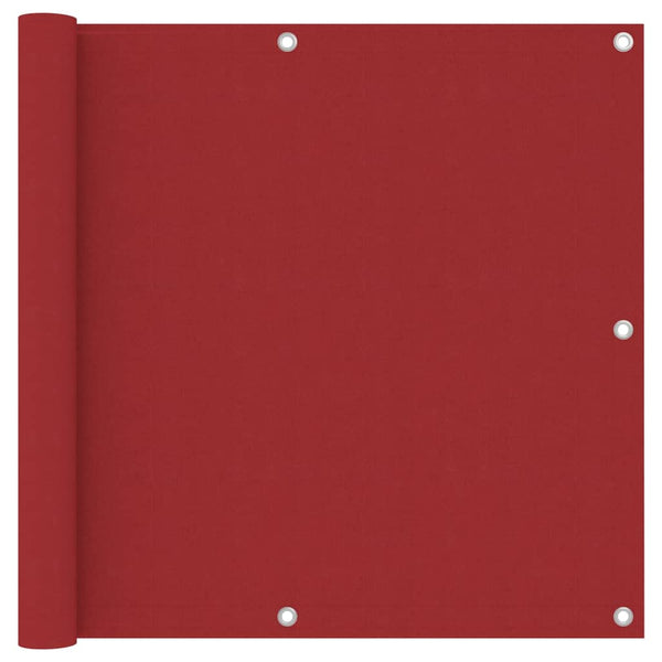 vidaXL Balcony Privacy Screen Red 90x300 cm Oxford Fabric