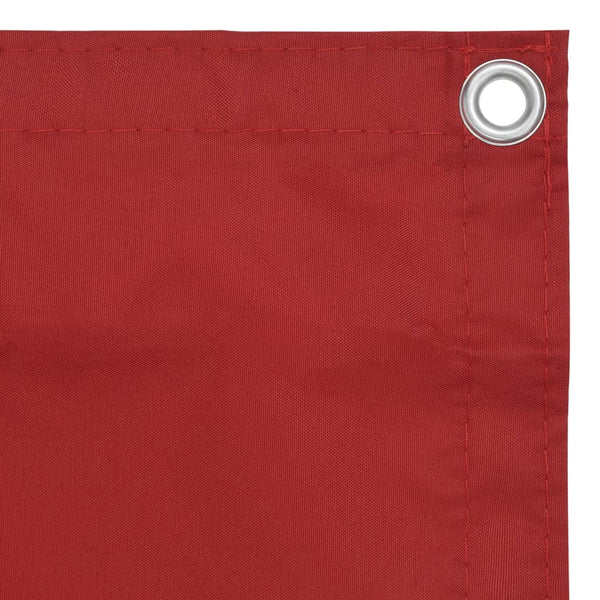 vidaXL Balcony Privacy Screen Red 90x300 cm Oxford Fabric