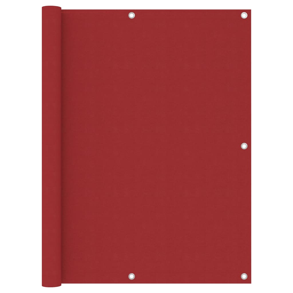 vidaXL Balcony Privacy Screen Red 120x300 cm Oxford Fabric