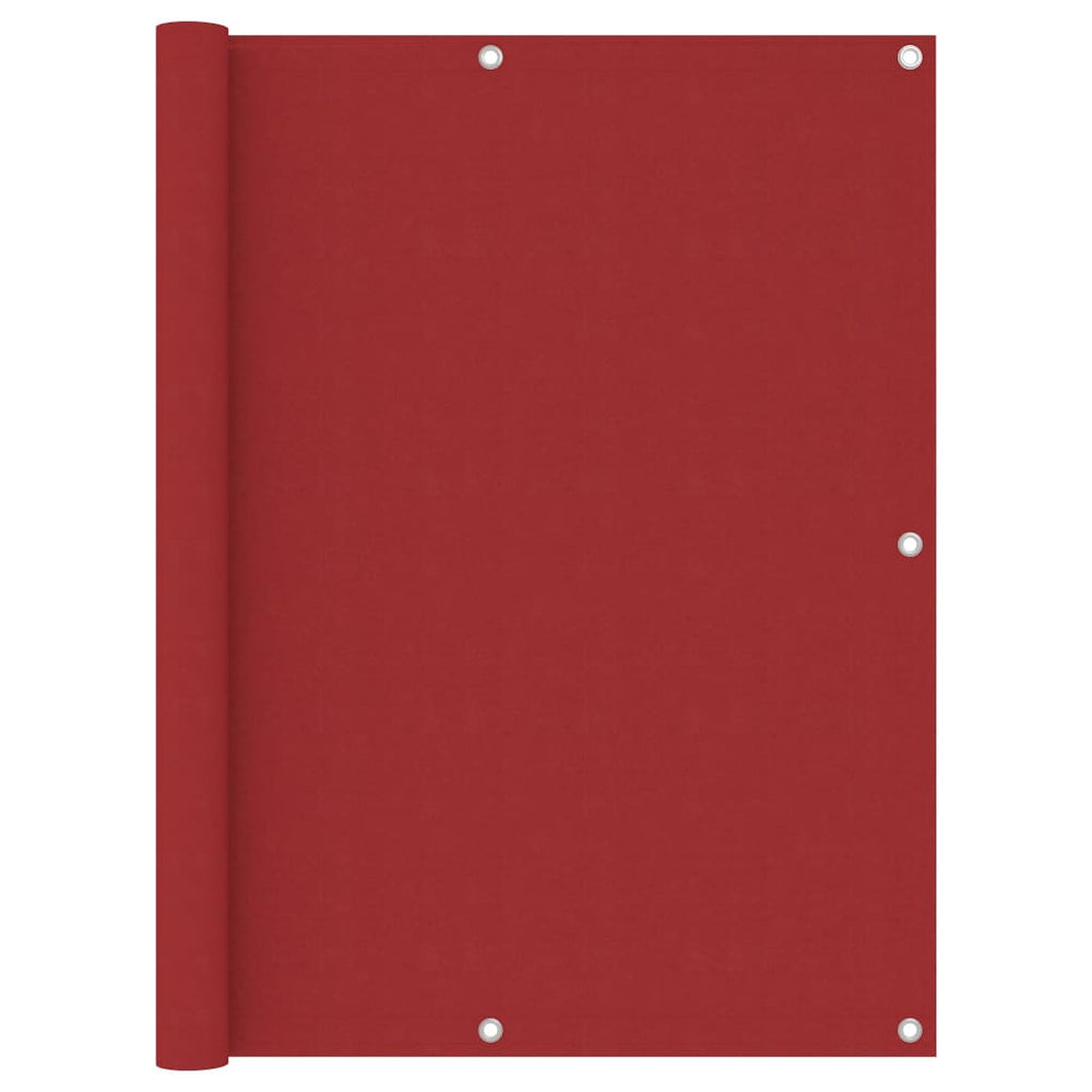 vidaXL Balcony Privacy Screen Red 120x600 cm Oxford Fabric