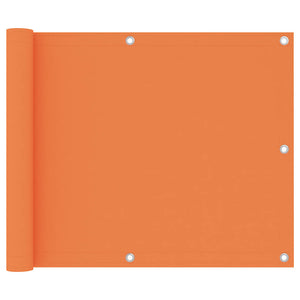 vidaXL Balcony Privacy Screen Orange 75x300 cm Oxford Fabric