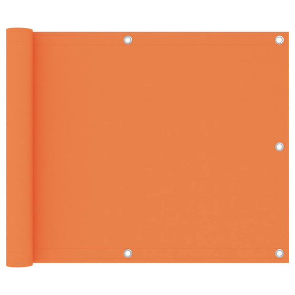 vidaXL Balcony Privacy Screen Orange 75x300 cm Oxford Fabric