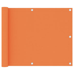 vidaXL Balcony Privacy Screen Orange 75x500 cm Oxford Fabric
