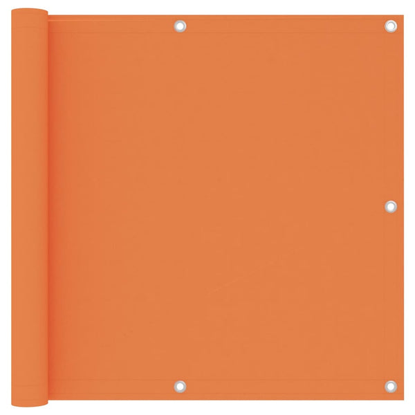 vidaXL Balcony Privacy Screen Orange 90x300 cm Oxford Fabric