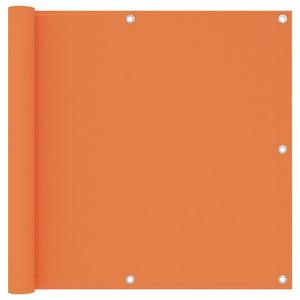 vidaXL Balcony Privacy Screen Orange 90x500 cm Oxford Fabric