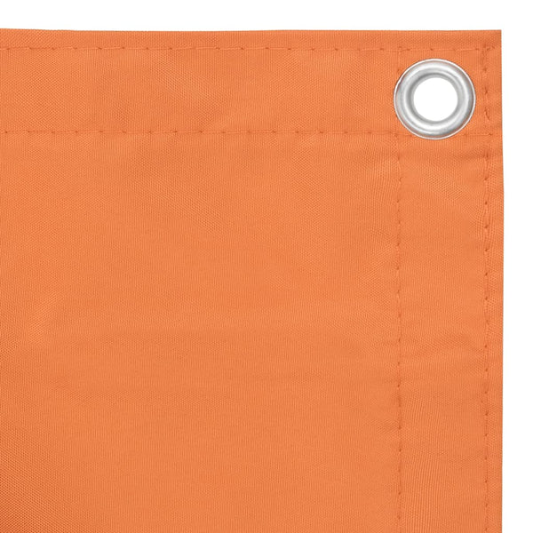 vidaXL Balcony Privacy Screen Orange 90x500 cm Oxford Fabric