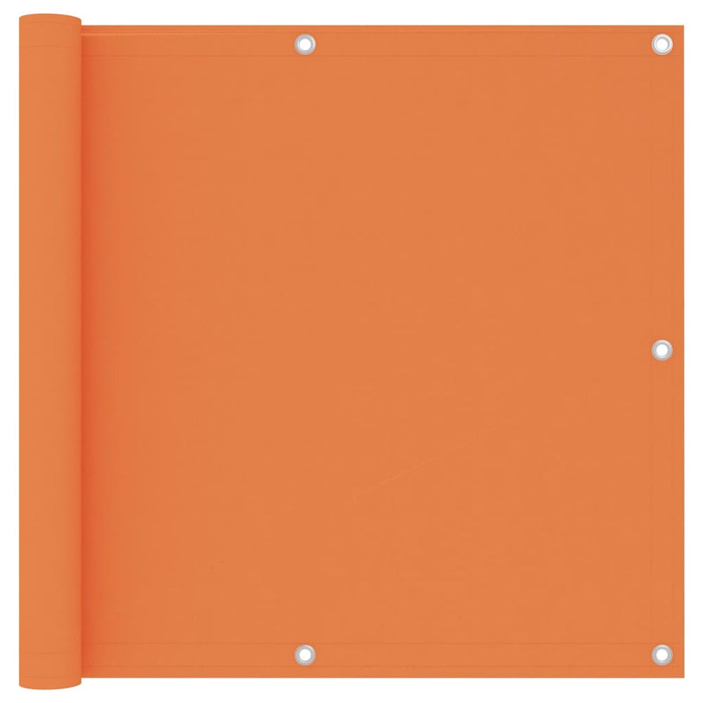 vidaXL Balcony Privacy Screen Orange 90x600 cm Oxford Fabric