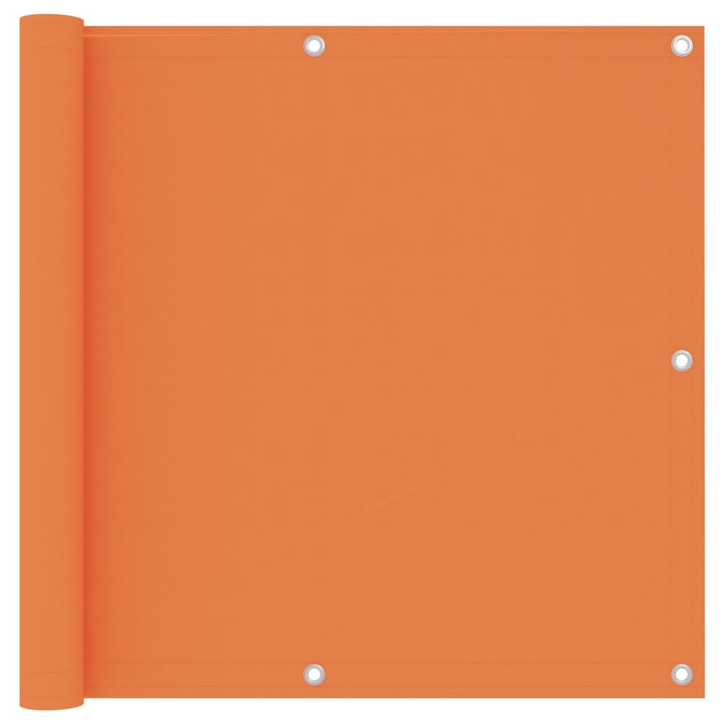 vidaXL Balcony Privacy Screen Orange 90x600 cm Oxford Fabric