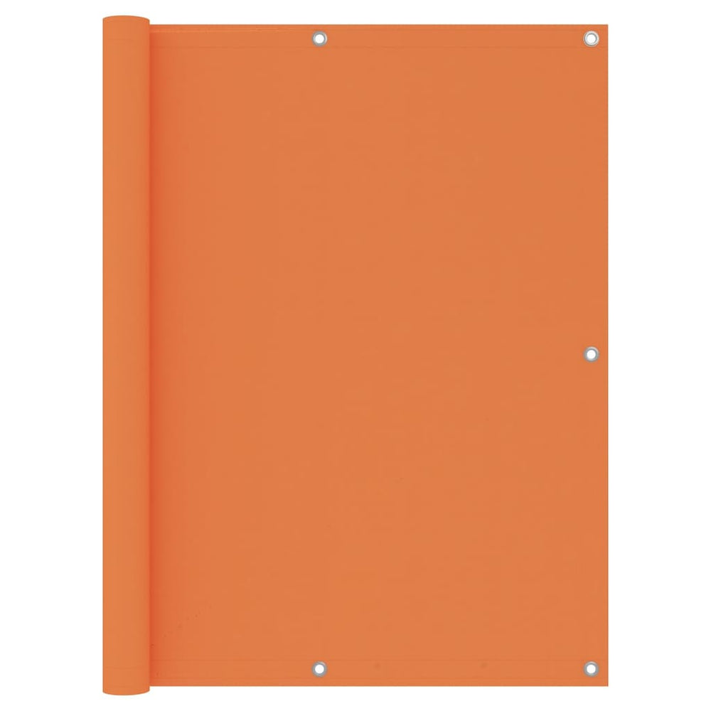 vidaXL Balcony Privacy Screen Orange 120x500 cm Oxford Fabric