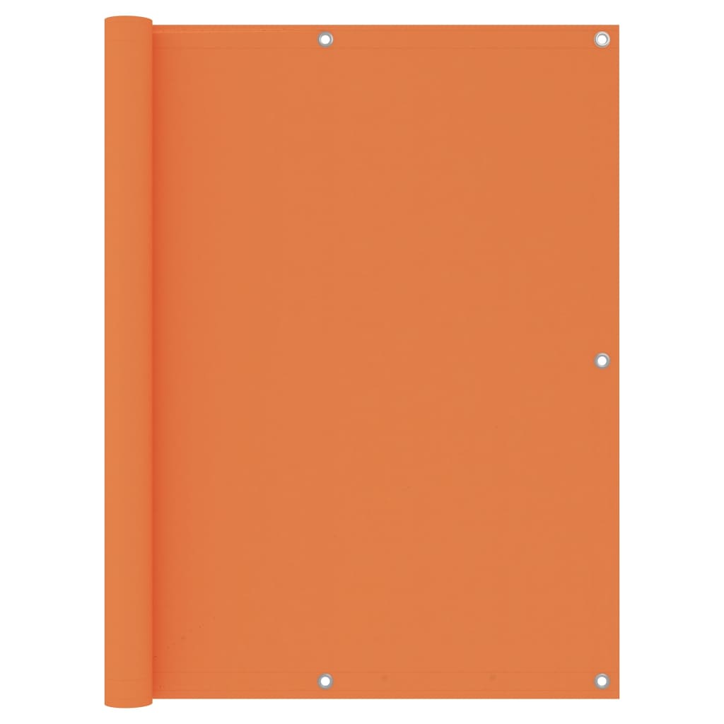 vidaXL Balcony Privacy Screen Orange 120x600 cm Oxford Fabric