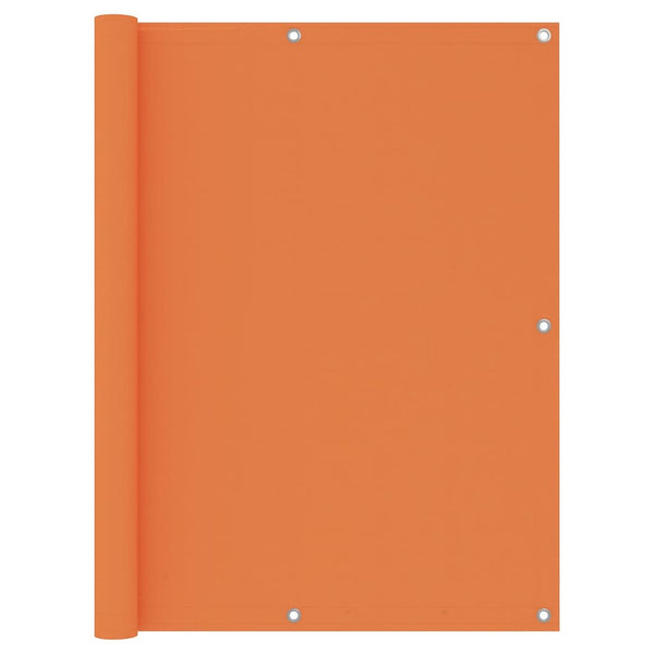 vidaXL Balcony Privacy Screen Orange 120x600 cm Oxford Fabric