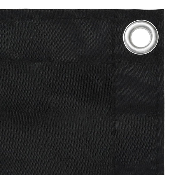 vidaXL Balcony Privacy Screen Black 120x300 cm Oxford Fabric