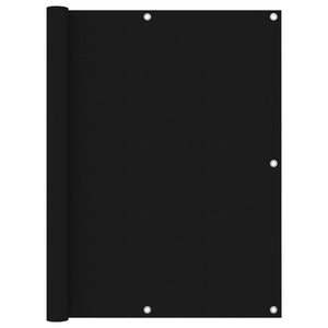 vidaXL Balcony Privacy Screen Black 120x600 cm Oxford Fabric