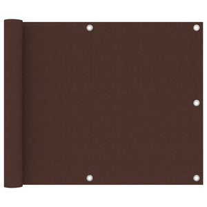 vidaXL Balcony Privacy Screen Brown 75x300 cm Oxford Fabric