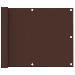 vidaXL Balcony Privacy Screen Brown 75x400 cm Oxford Fabric