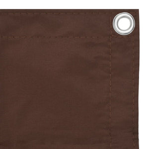 vidaXL Balcony Privacy Screen Brown 75x600 cm Oxford Fabric